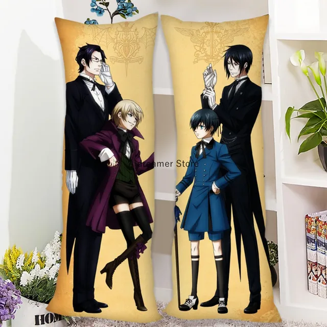 Ciel Phantomhive Black Butler Dakimakura Anime Body Pillow Case 87012 Male  –