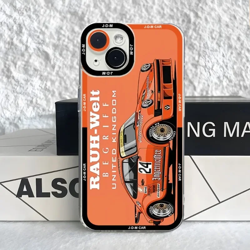 Angel Eyes JDM Drift Sports Car Phone Case