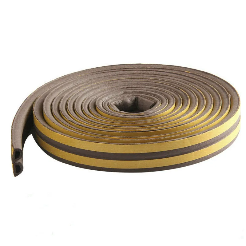 D Type Self-adhesive Door and Window Sealing Strip 5/10 Meters