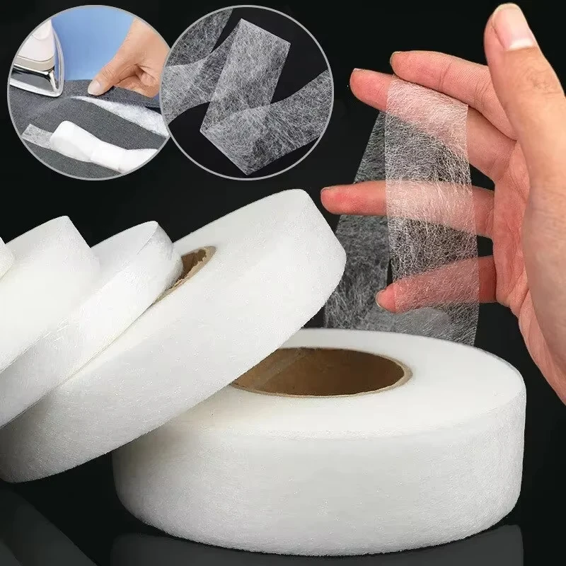 Pants Hem Tape 24M Pants Hem Tape Self-Adhesive Edge Shorten Paste Tape DIY Tools Jean Clothes Length Shorten Household Sewing Accessories