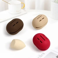 Makeup Sponge Holder Shatterproof Eco-Friendly Silicone Beauty Make Up Blender Case for Travel Gift ble Cosmetic Puff Holder Box 1