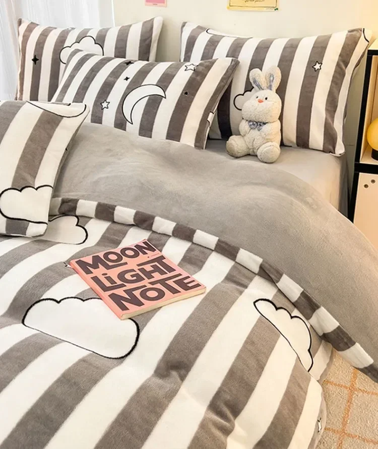 150x200cm Printed Plush Duvet Cover Winter Warm Constant Temperature AB Style Bed Sack Home Furnishing Children Bedding Article S2574facf2c7749d2bed21b0d65442425z