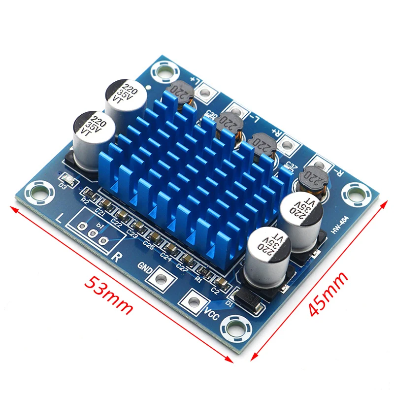 XH-A232 30W+30W Dual Channel Digital Stereo Audio Power Amplifier Board 12V 24V Amplifier Board 8-26V DC Audio audio amplifier