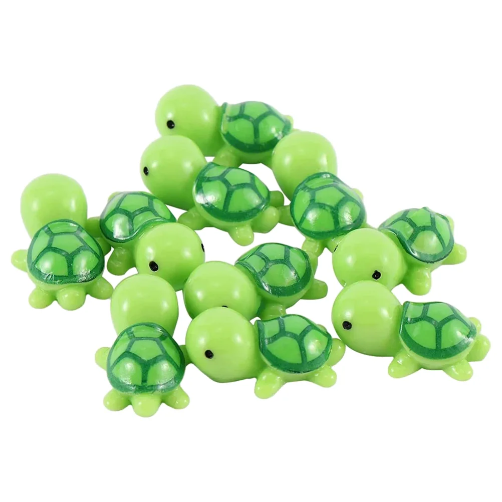 

10 Pcs Micro Landscape Turtle Decor Ornament Sea ​​turtle Fish Tank Aquarium Decorations Resin Crafts