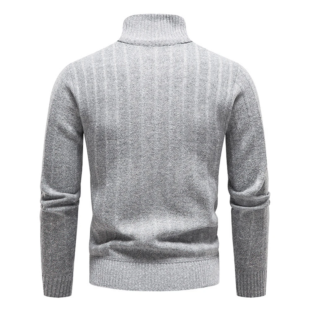 

Comfy Fashion Men\\'s Sweater Top Long Sleeve Male Polyester Pullover Regular Slim Soft Solid Color Winter Casual
