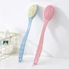 Soft Body Scrubber Shower Exfoliating Scrubs Long Handle Bath Brush Exfoliator Skin Massager Cleaning Brush Bathroom Accessories 6