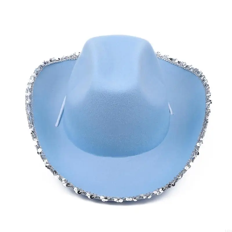 L5YA Bachelorette Party Hat for Women Bridal Party Bride Cowgirl Wedding Headgear