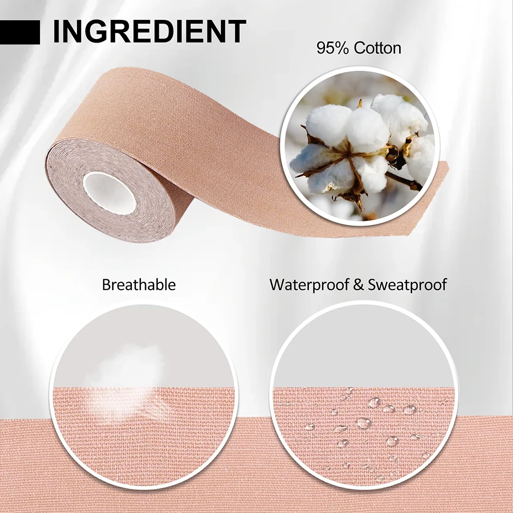 Breast Lift Tape 1Roll Medical Grade Women Breast Shaping Adhesive Invisible Sweatproof For Invisible Stick On Bra Sticky Bra Breast Sticker