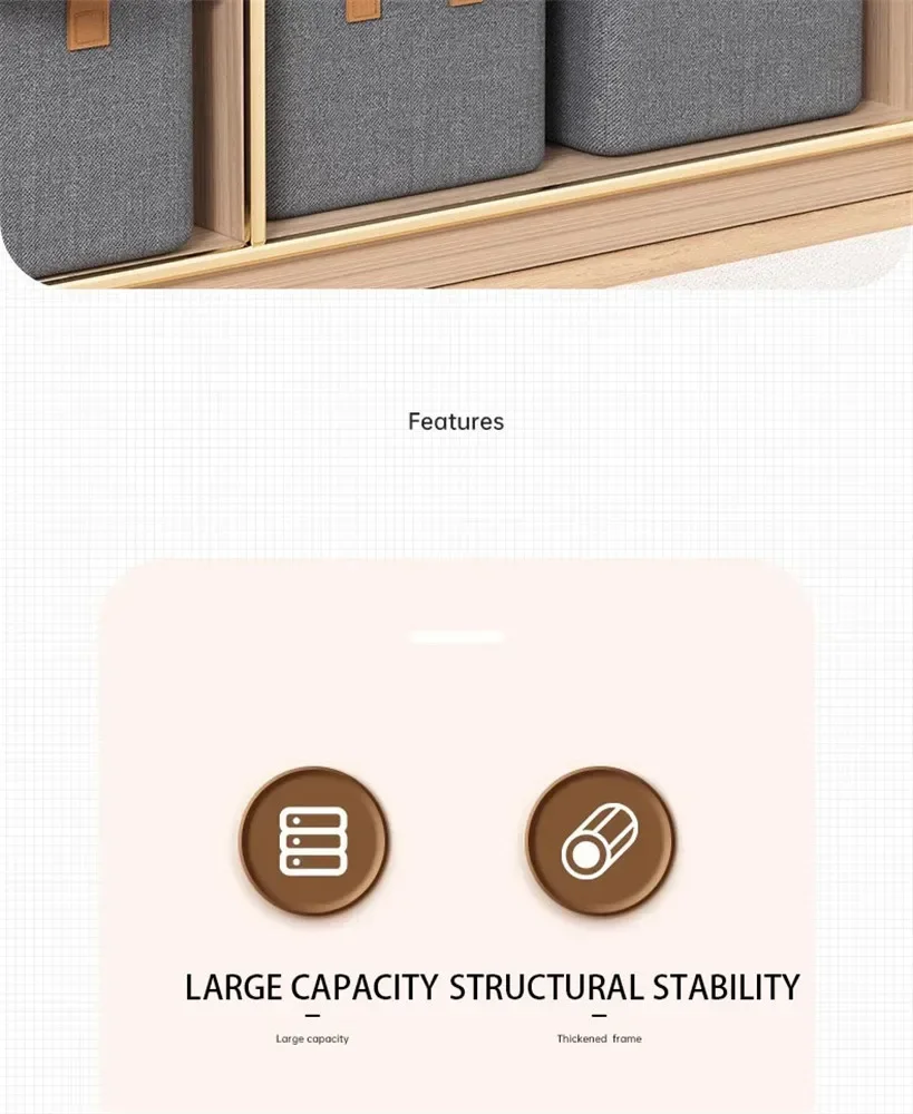 Description Picture 4 of itemBedroom Clothes Storage Box With Transparent Lid Drawers Organizer For T-Shirt Pants Underwear Organizer Wardrobe Storage