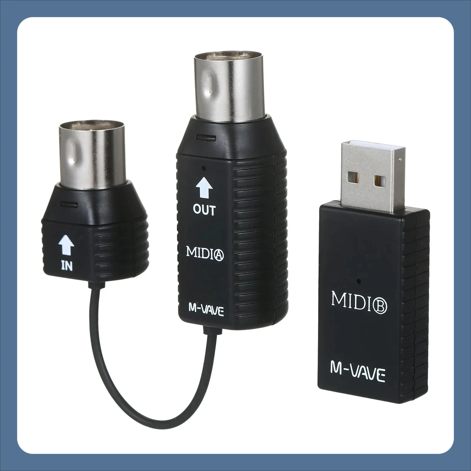 M-VAVE MS1 Wireless Transmission System MIDI System MIDI Mini Wireless Adapter Plug And Play Support For Devices With