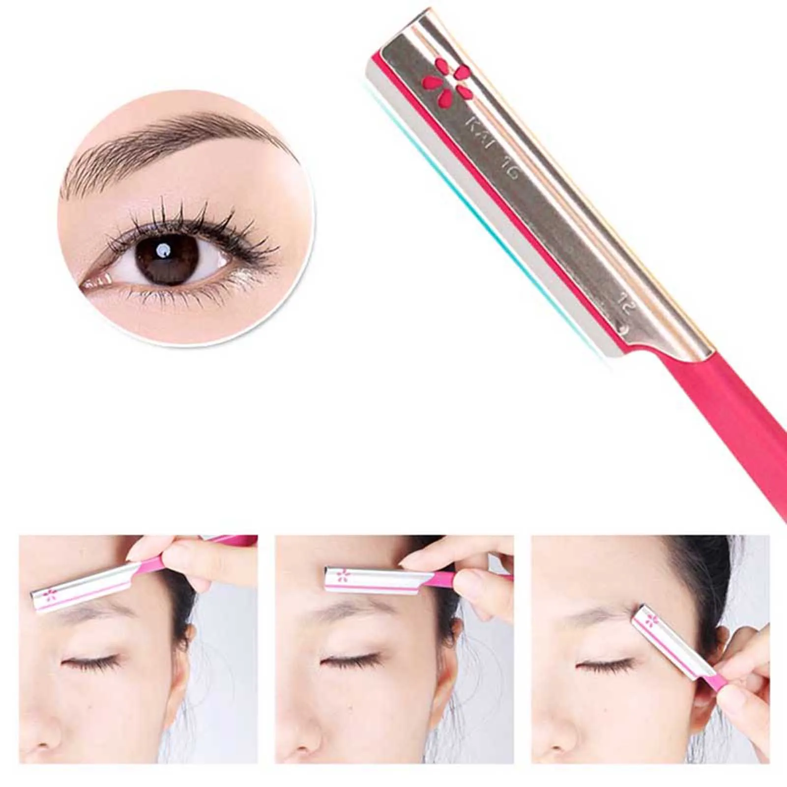 Eyebrow Trimmer Set Eyebrow Razor Set Eyebrow Trimmer Blade Eyebrow Razor Hair Remover Eyebrow Trimmer Face Shaver Facial Hair Remover Hair Shaver 5Pcs/lot Portable Steel Eyebrow Razor Japan Brand Eyebrow Trimmer Styling Tool Knife Shaper Shaver Blade Facial Hair Remover