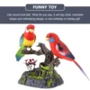 Small Bird Toys Parrot Voice Control Recording Talking Desktop Electric Red Child 1
