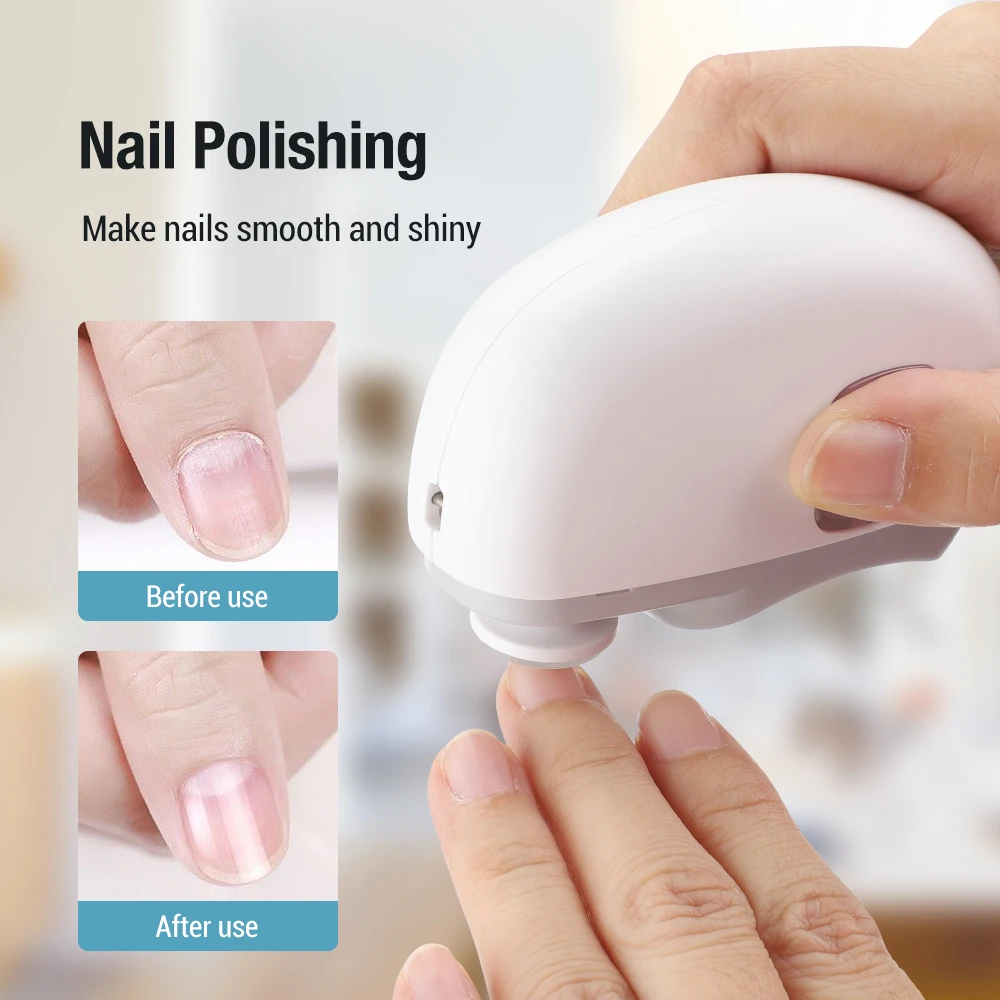 Electric Nail Clippers 2 in 1 Nail Trimmer Automatic Nail Cutter Manicure For Adult Care Scissors Body Tools 4