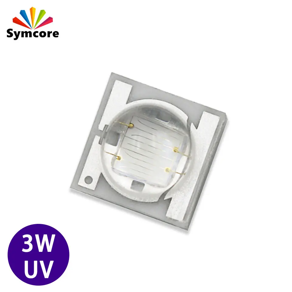 High Power UV Ultraviolet LED 3535 Ceramic Lamp Beads 3W 365nm 395nm ...