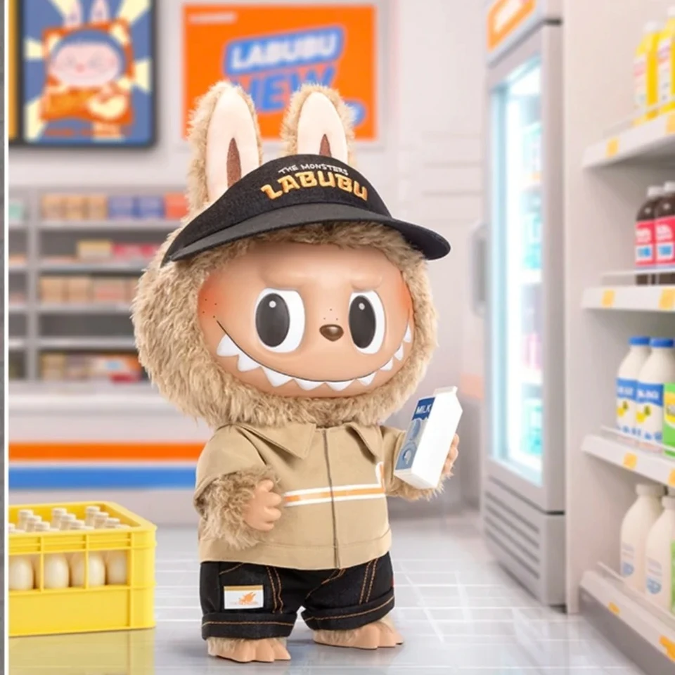 ぬいぐるみ POP MART THE NAUGHTY CASHIER LABUBU POPMART Labubu The Naughty Cashier 37cm Doll Weird Flavor