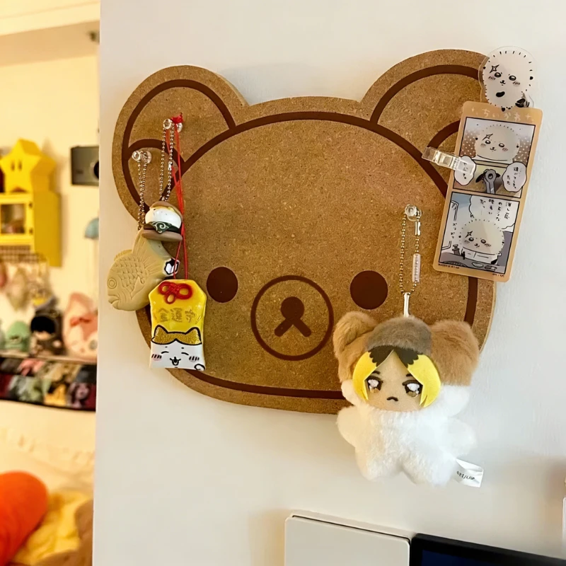 1pc Cute Bear Pin Board - Wall Mounted Bulletin Board, 0.5 Inch Thick Cloud Rubber Display Board for Office, Kids Room, Home