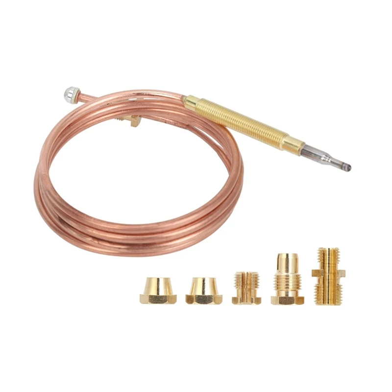 900mm/35.43inch Universal Probe Head Platinum and Rhodium Thermocouple Temperature Sensor for Gas Stove Oven