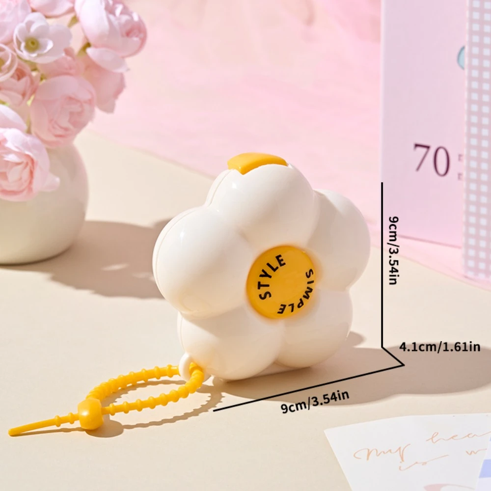 Creative Flowers Storage Box Pendant Dopamine Waterproof Organizer Box Multi-function Plastic Jewelry Case Medicine Box