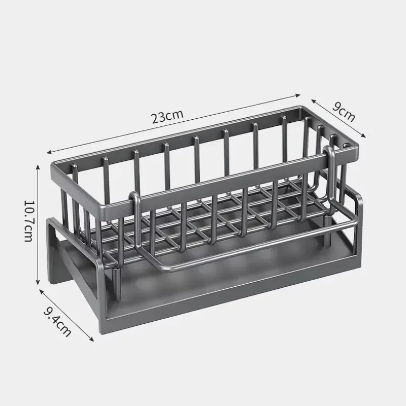 Estante de cocina para el fregadero escurridor sin perforaciones accesorios para el hogar