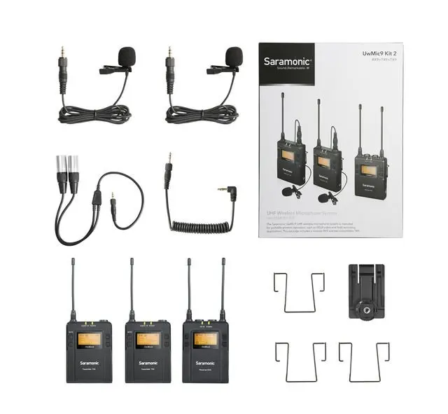 Saramonic Professional UHF Lavalier Wireless Microphone System for DSLR Camcorder Broadcast