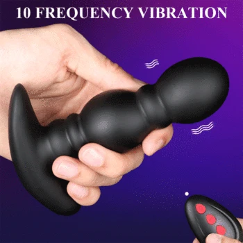 Wireless Remote Control Male Prostate Massager Inflatable Anal Plug Vibrating Butt Plug Anal Expansion Vibrator Sex Toys For Men 3
