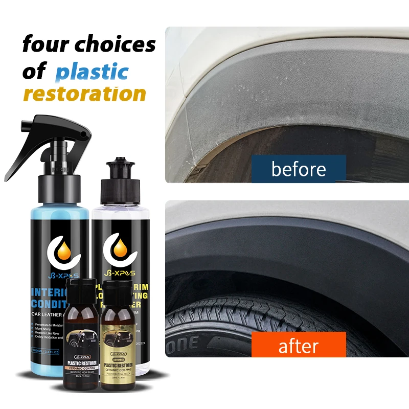 Régénérateur De Plastique Pour Voiture, Revitalisant, Ne Se Décolore Pas Pendant 2 À 3 Ans, Protection Étanche, Conservateur, Détails Automobiles
