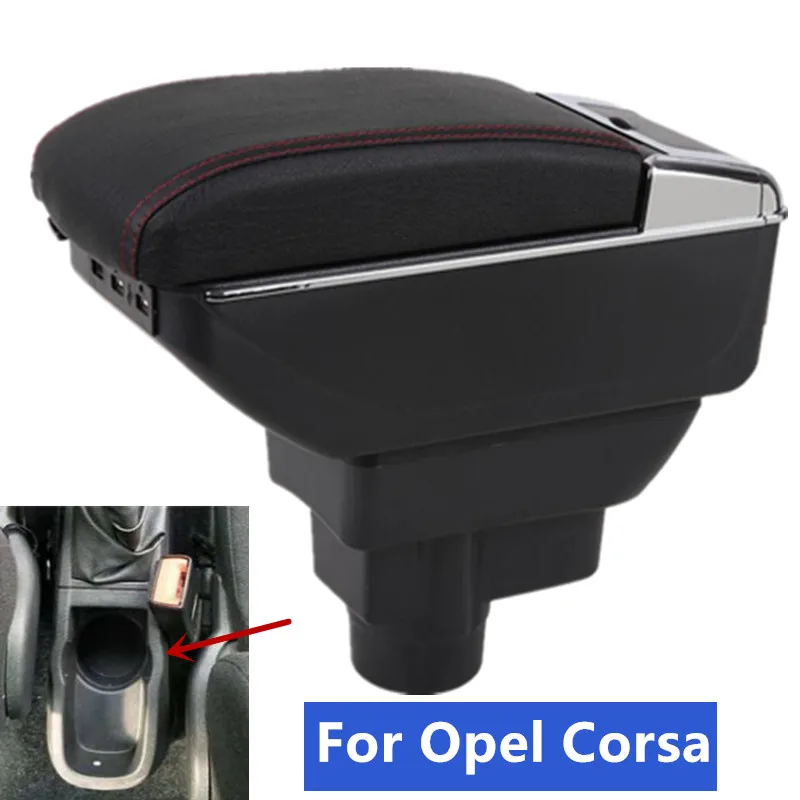 For Opel Corsa Armrest box For Opel Corsa Car armrest Interior parts storage box Interior Car Accessories