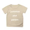 Children Girl Boy T-shirt Custom Diy Pattern Logo Funny Casual Tops Tees DIY Name Logo Picture Text Child Girl Boy T-shirts 5
