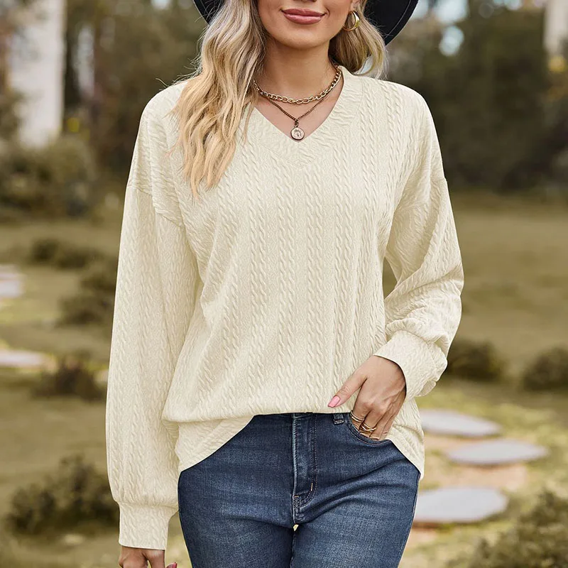 

Solid Color Casual Loose Blouses For Women Fashion 2023 Autumn Women's Oversized Shirts And Blouses Elegant Youth Female Tops