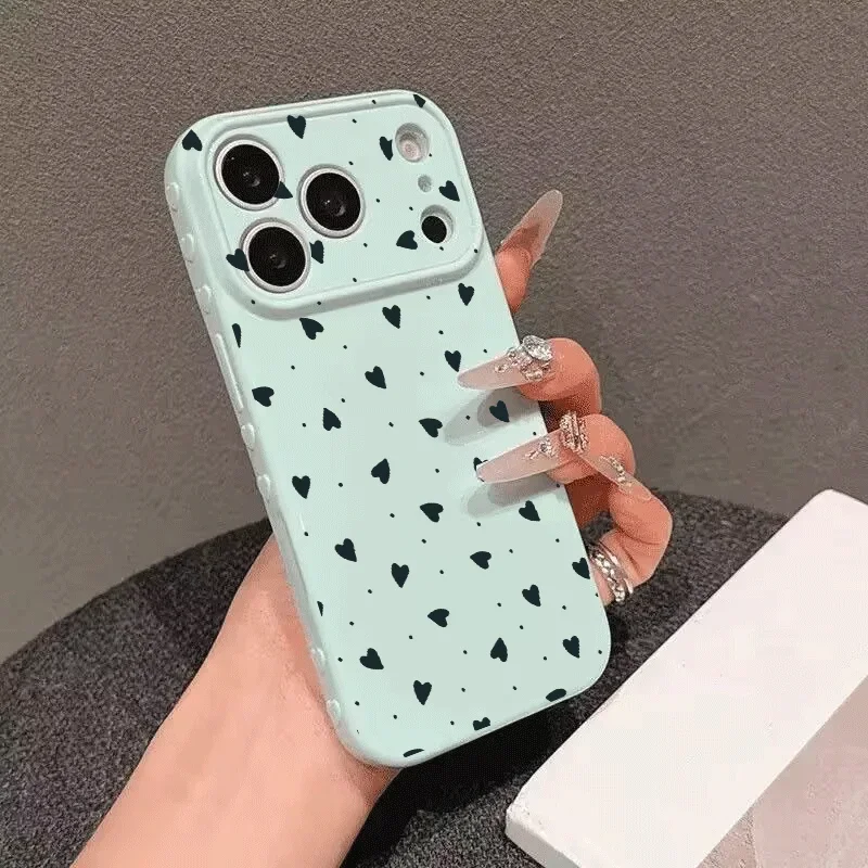 Heart-Shaped Cute Love Silicone Phone Case