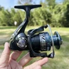 Durable Fishing Reel Metal Spool Spinning Wheel 12kg Max Drag Left/Right Interchangable Hand 2000/3000/4000/5000/6000/7000 2