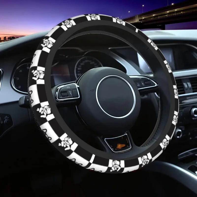 38Cm Pet Dog Bulldog Francese Amanti Degli Animali Treccia Sul Coprivolante Accessori Per Auto Auto