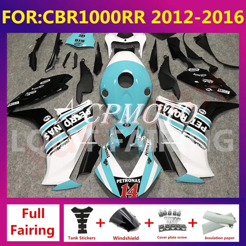 

Motorcycle ABS Bodywork Fairings Kits For CBR1000RR CBR1000 RR 2012 2013 2014 2015 2016 Shell full Fairing kit zxmt blue white