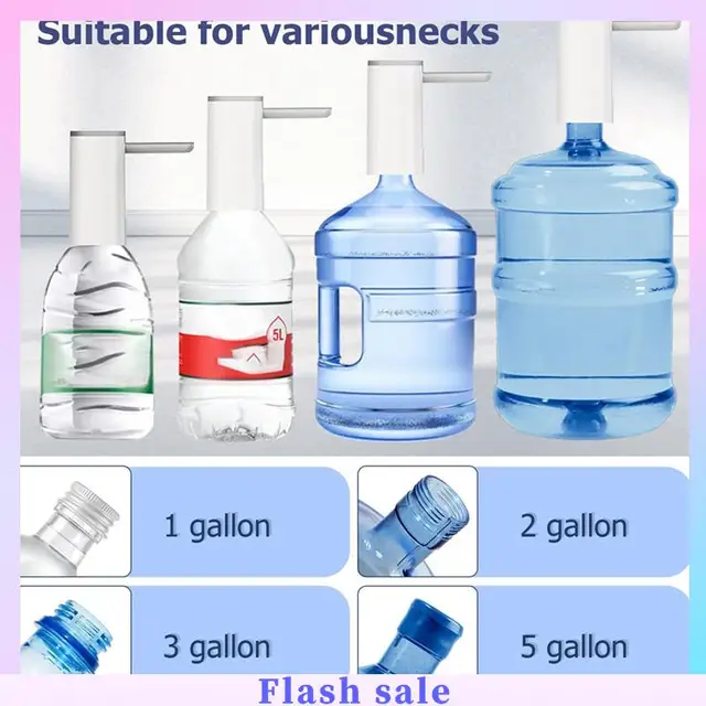 A06R 5-Gallon Water Bottle Dispenser Foldable Electric Drinking Water Pump With Display 1