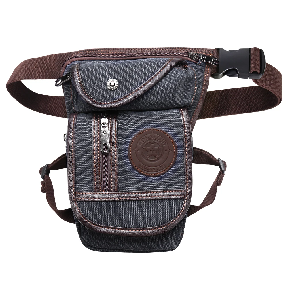 Horse Riding Bag Equestrian Drop Leg Portable Fanny Pack Waist Canvas Nylon Travel Trekking Motorcycle Riding Hip Bum Belt