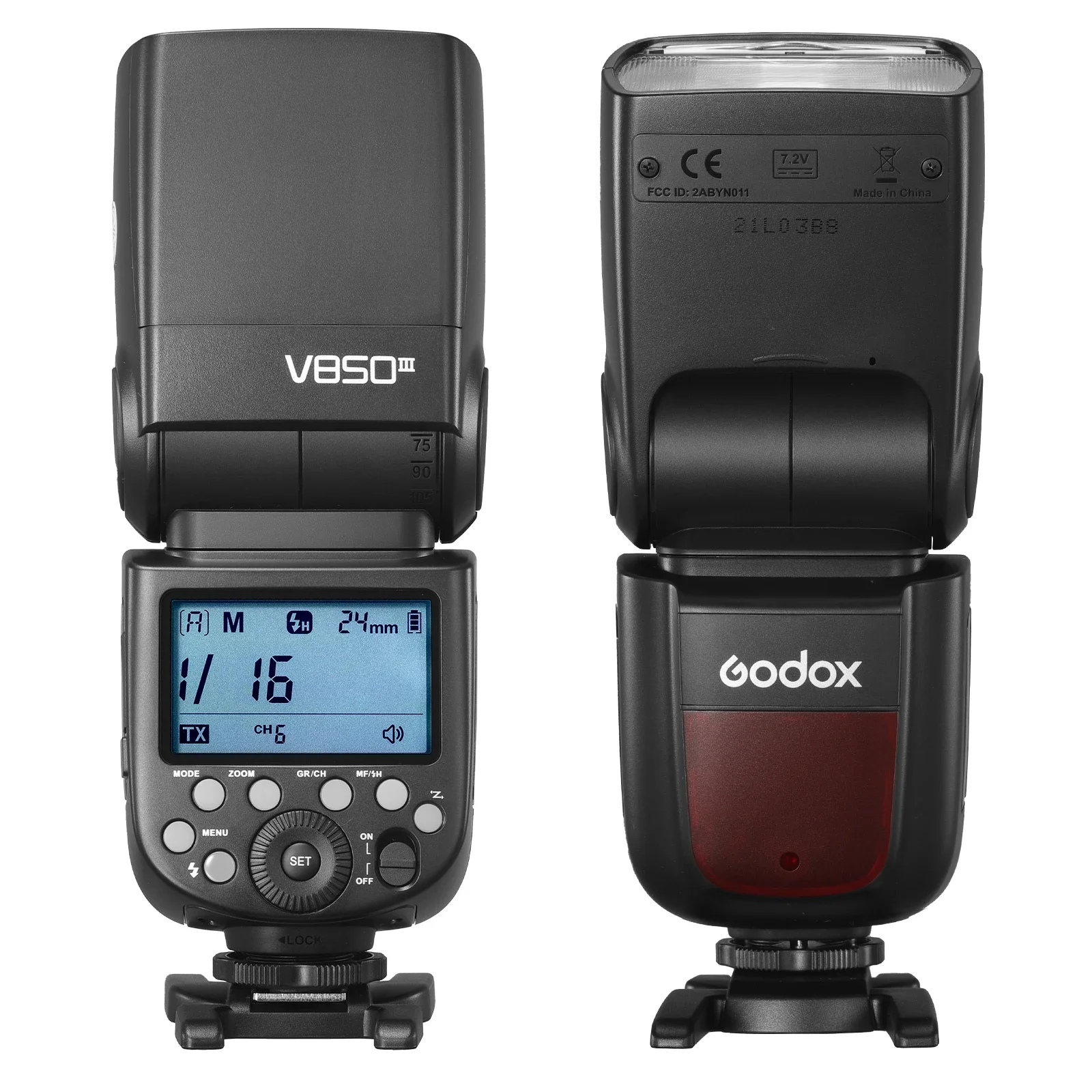 Godox V850III for Canon Nikon Sony Pentax Olympus 2.4G Wireless X System GN60 76W Built-in Li-ion Battery Speedlite Camera Flash