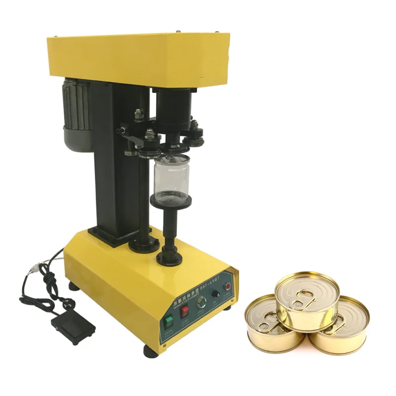 Custom Food Beverage Tin Can Seamer Sealing Machine Rotary Can Sealer Sealing Machine Vacuum