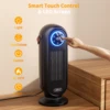 Heater for Home Use with Remote Control Digital Display 90°Oscillating Heater 1500W Portable Electric Heater for Bedroom Office 3