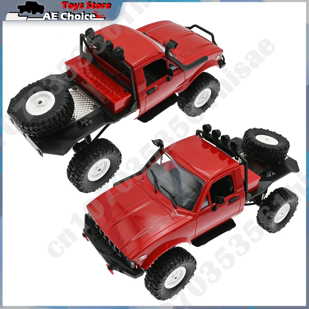 WPL C14 RC Car 1:16 2.4G 2CH 4WD Mini Off-road RC Semi-truck with Metal Chassis / TPR Tires / 15km/h 1/16 Rc Truck Cars 5