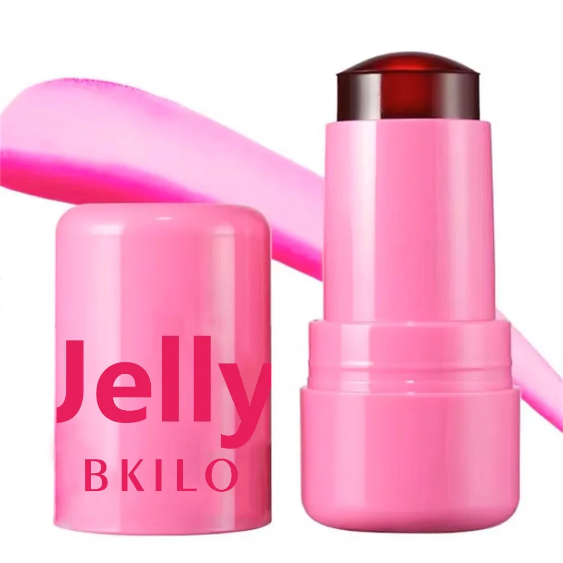 Facial blusher Jelly Cheek Blush Tint 3-in-1 Moisturized Blusher Sticker Water Long Lasting Brighten Matte Facial Contour Rouge Makeup