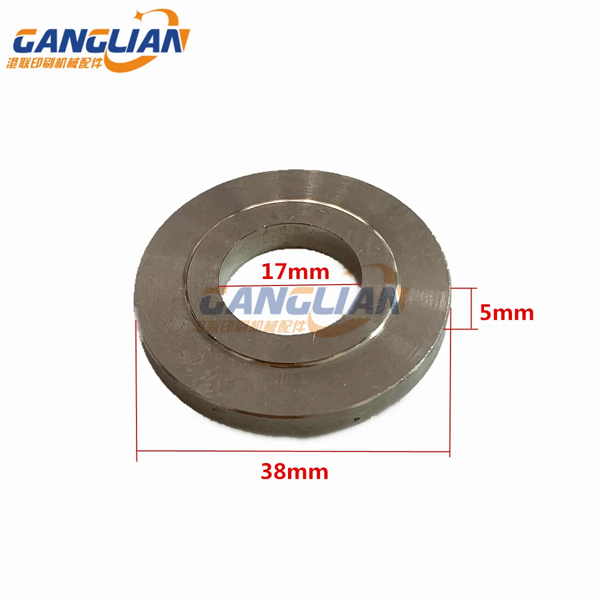 

10pcs Offset Printing Machine SM102 Bearing Gasket Metal 38x17x5mm For Heidelberg 102 Pad GTO CD102 O ring shim