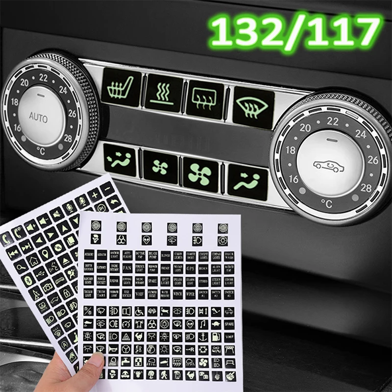 Luminous-Car-Sticker-Instrument-Panel-Buttons-Stickers-PVC-Window ...
