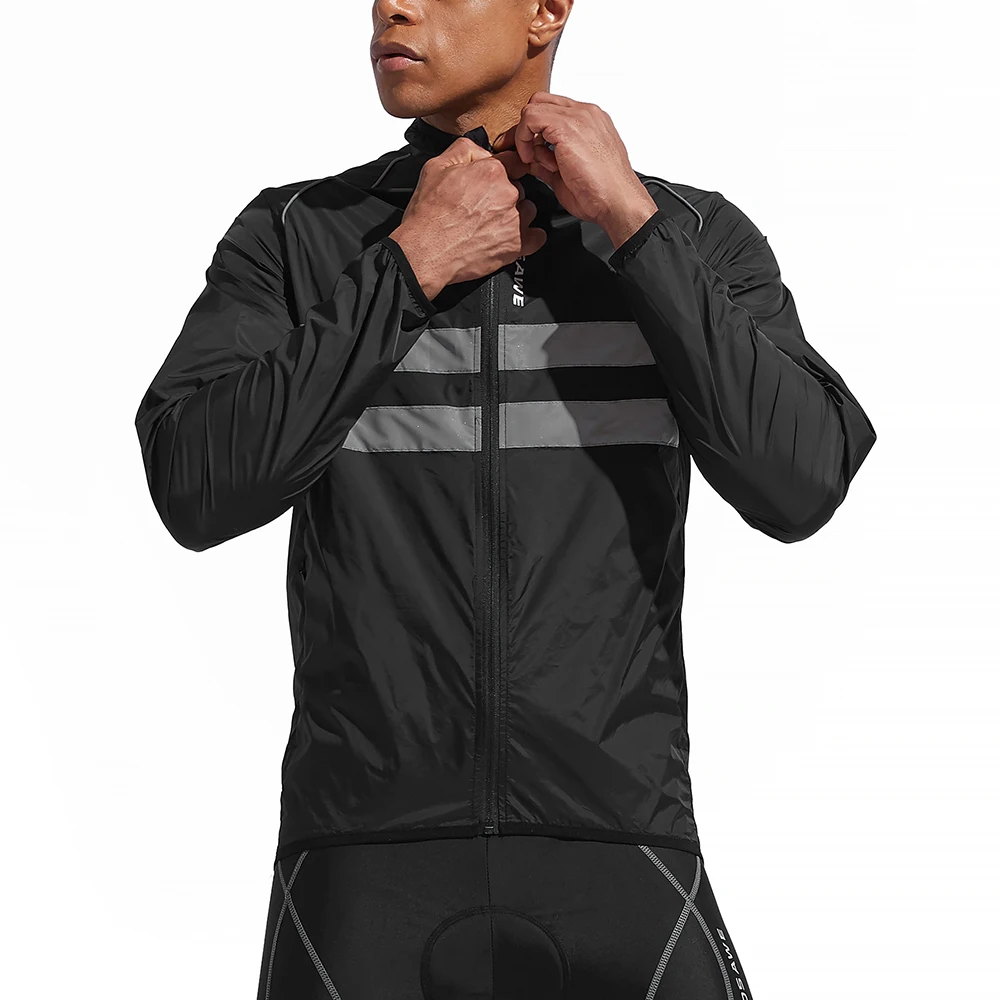 WOSAWE Reflective Cycling Jacket for Road MTB Bicycle