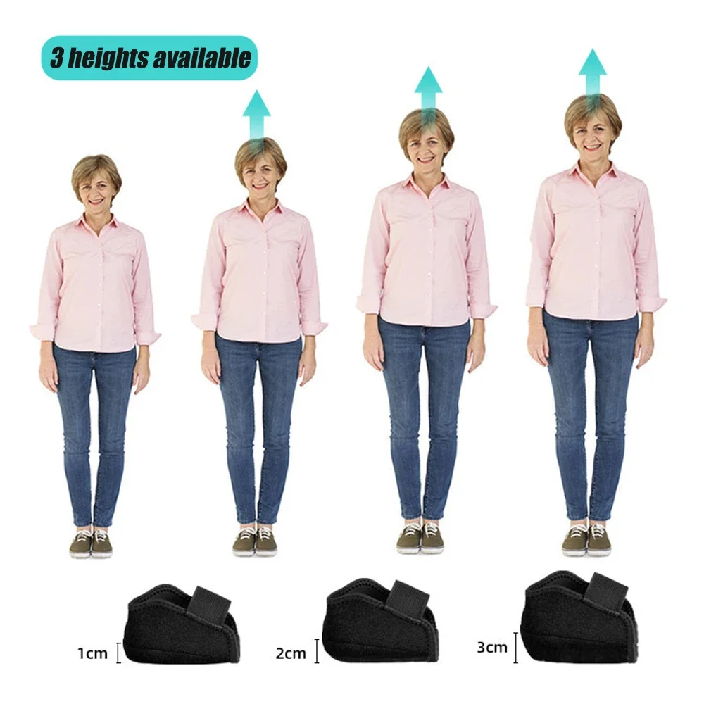 Shoe Insoles 1Pair Invisible Height Increase Silicone Socks Gel Heel Pads Orthopedic Arch Support Heel Cushion Soles Insole Foot Massage