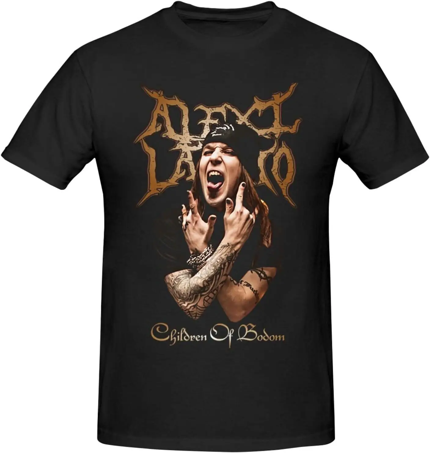 

Children of Bodom T Shirt Boys Summer Crew Neck Tee Cotton Casual Short Sleeve Tops