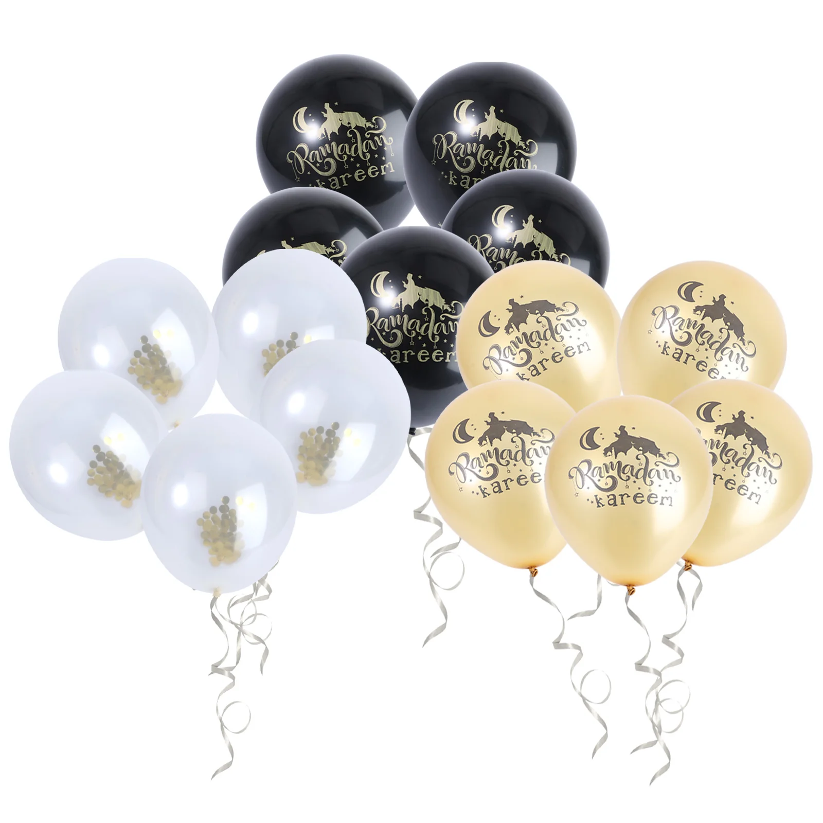 

15pcs Eid Mubarak Balloon Eid Muslim Printing Latex Balloons Mubarak Balloons Eid Festival Gathering Islamic Muslim Lesser