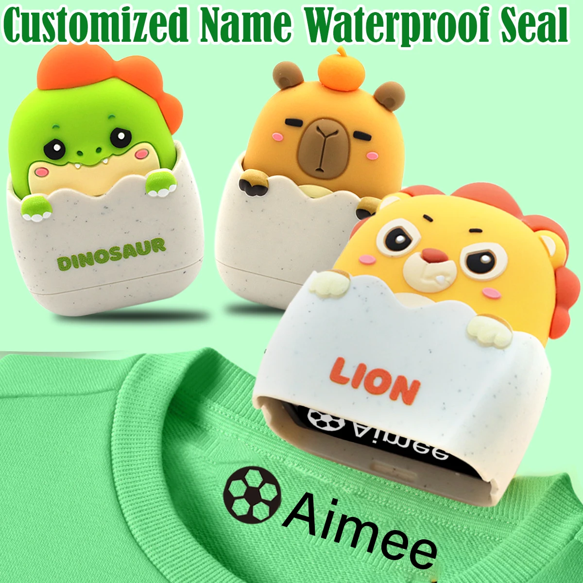 Customized children's name stamp personalized waterproof stamp for clothing personalized school ink pad stamps JIN number letter stamp set,rubber stamps,alphabet number stamp set,custom logo stamp