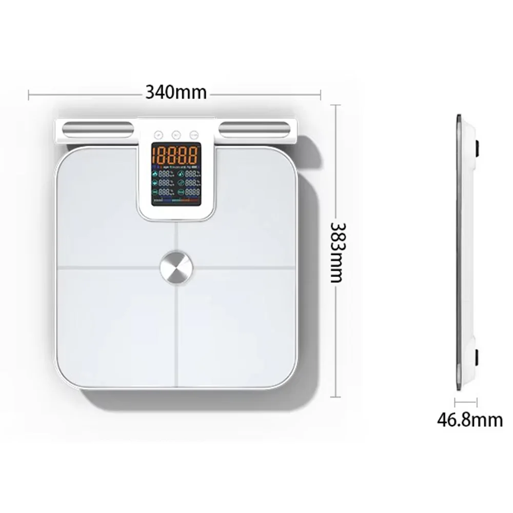Weight Scale Body Fat Handle 24 Precise Body Biological Analyzer Digital Bathroom Weighing Bluetooth Scale