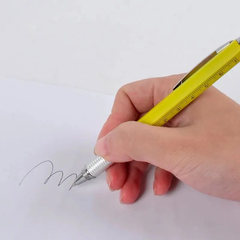 Multi-function Tool Pen Six-in-one Scale Gradienter Screwdriver Ballpoint Pen