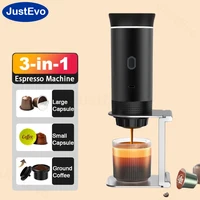 Portable Espresso Machine 3-In-1 Travel Coffee Maker Compatible With Small Large Capsules And Ground Coffee 1